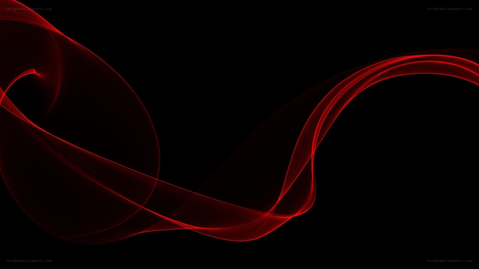 Red abstract wave design