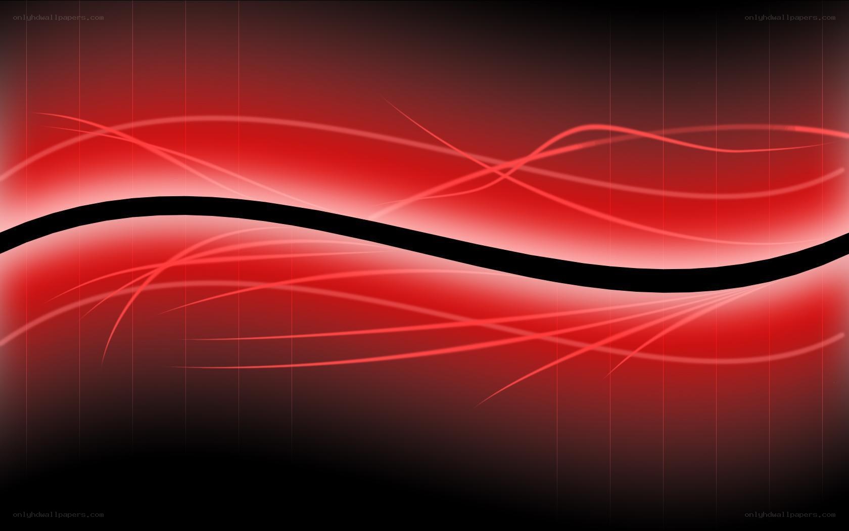 red abstract wave design