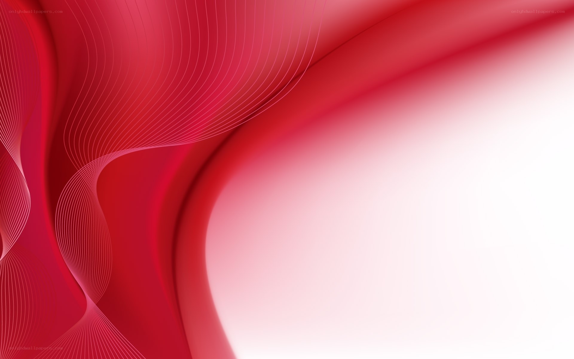 Red abstract wave design