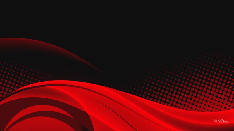 Red Abstract Waves
