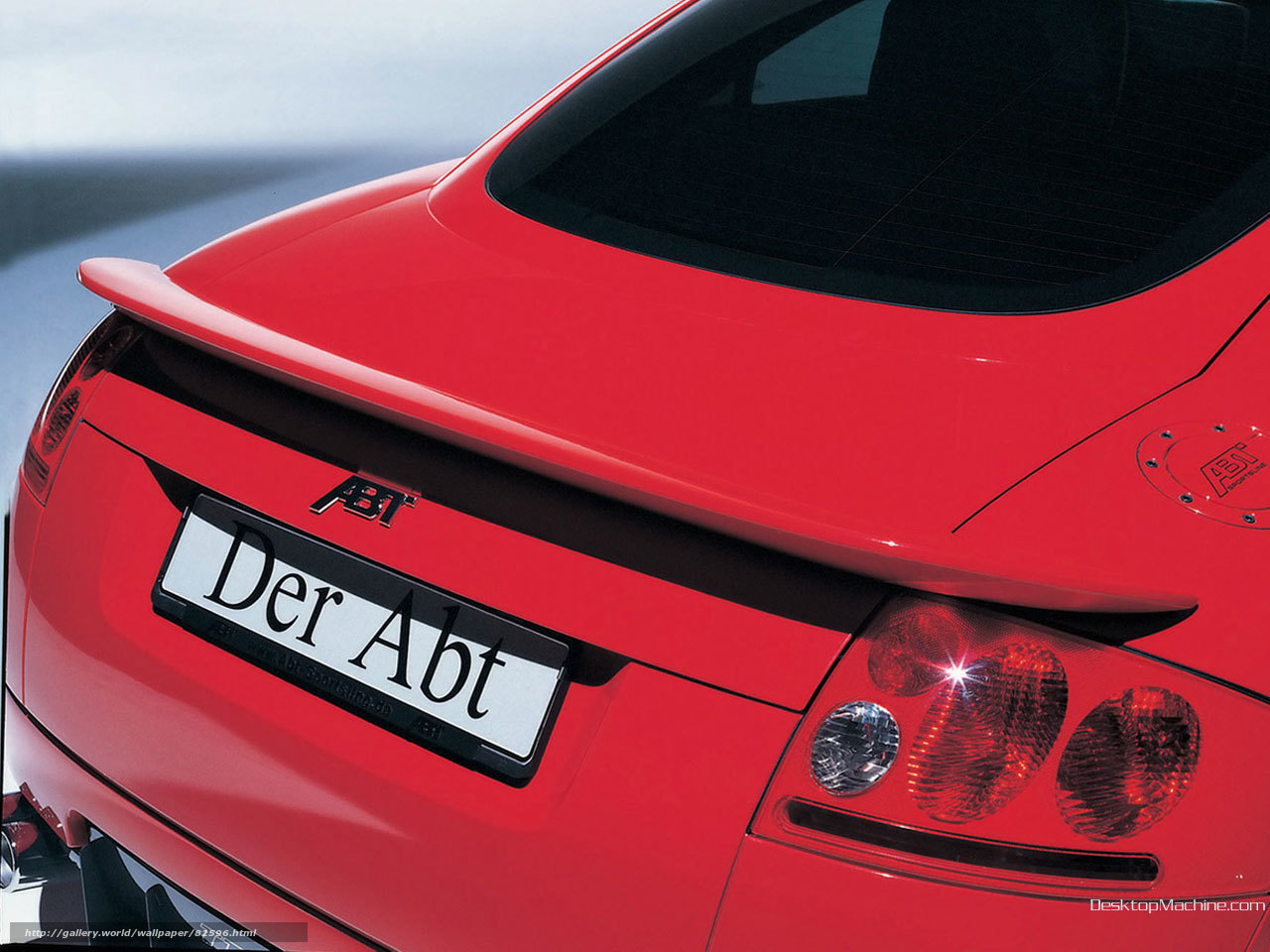 Red ABT car rear view