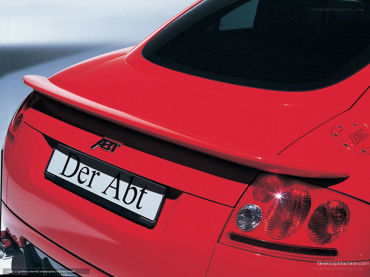 Red ABT car rear view