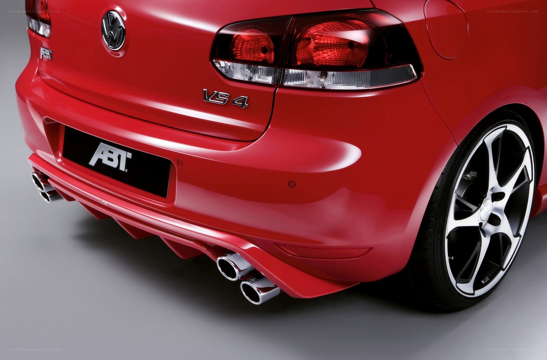 Red ABT Volkswagen Golf