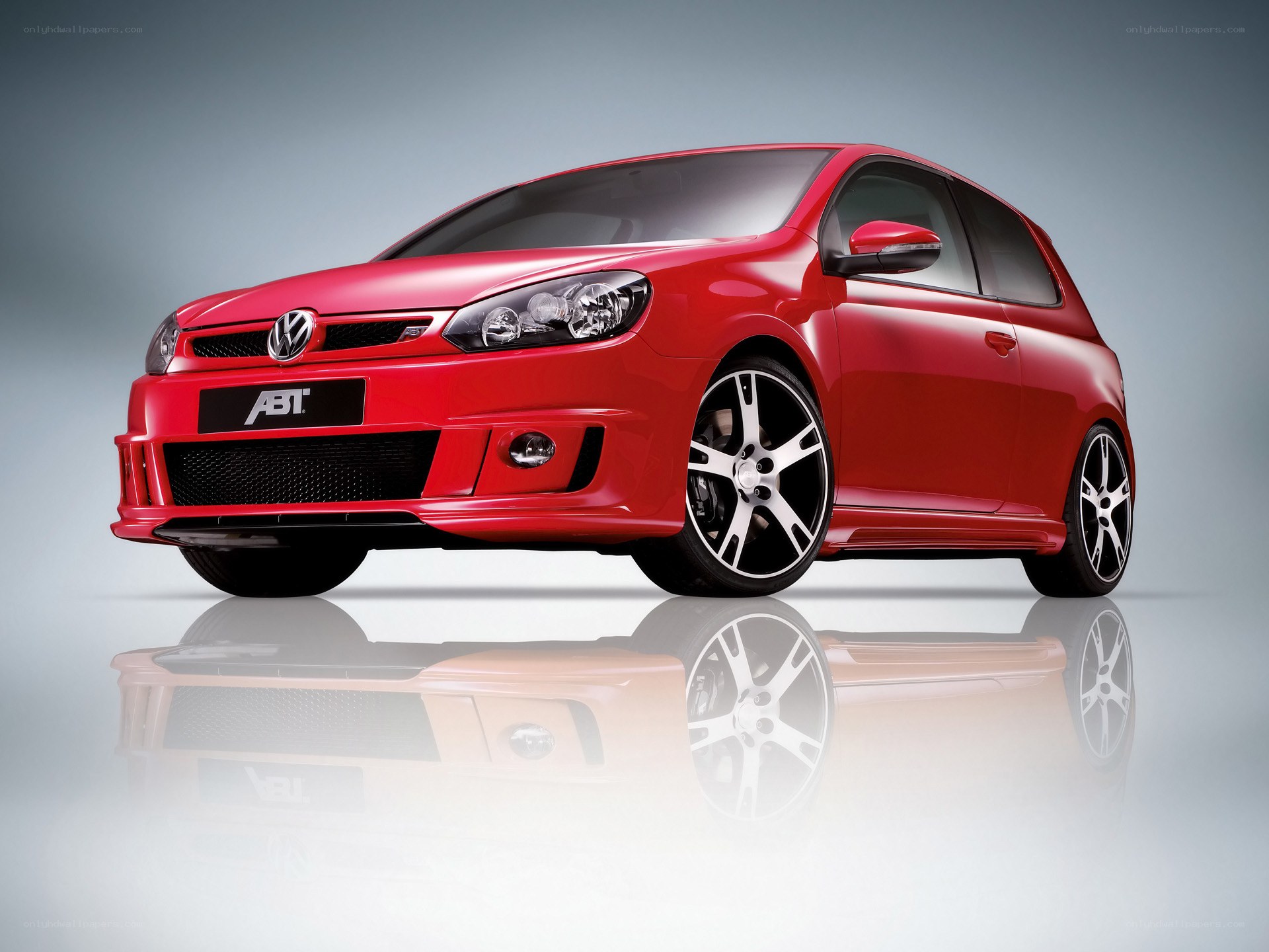Red ABT Volkswagen Golf