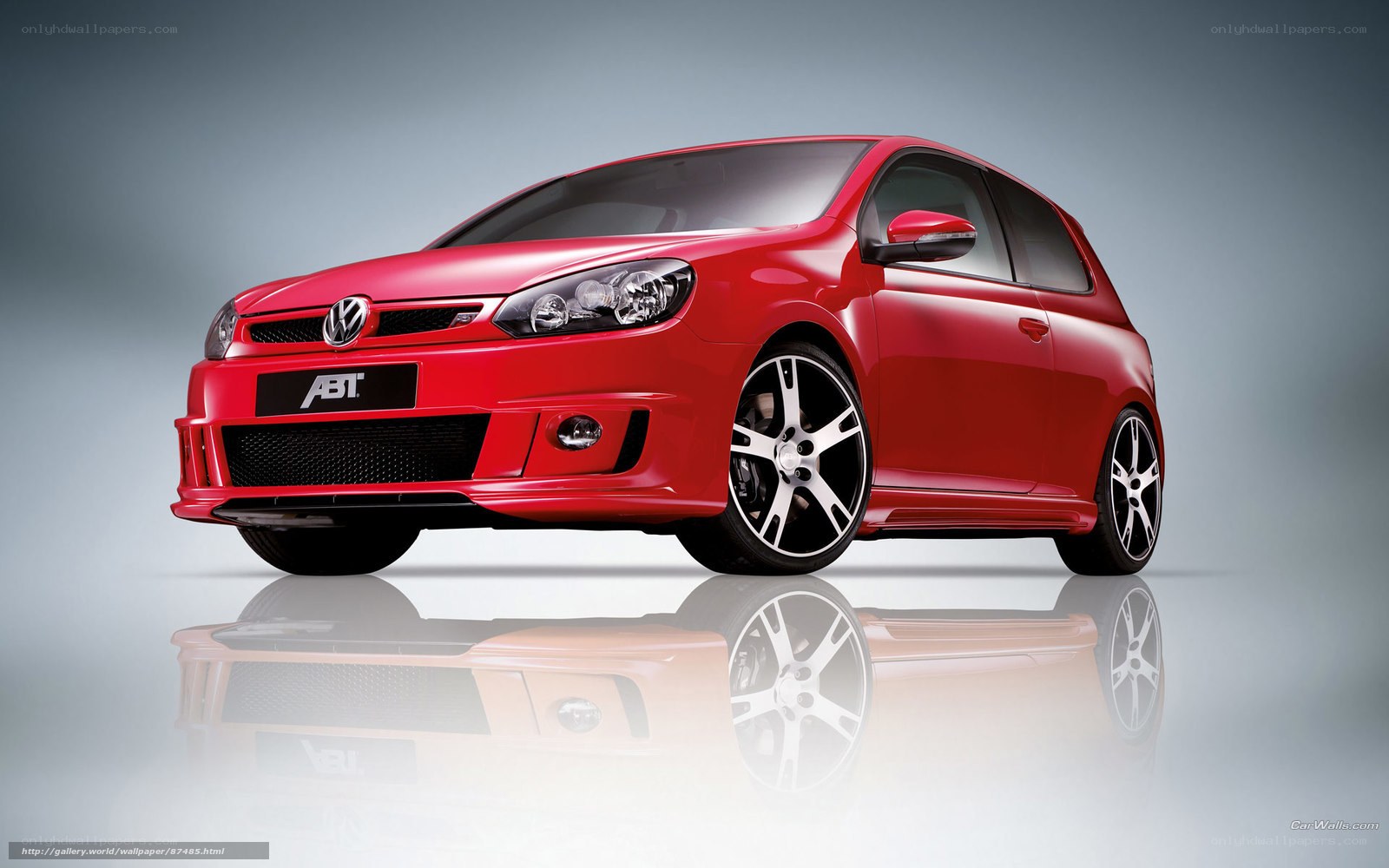 Red ABT Volkswagen Golf