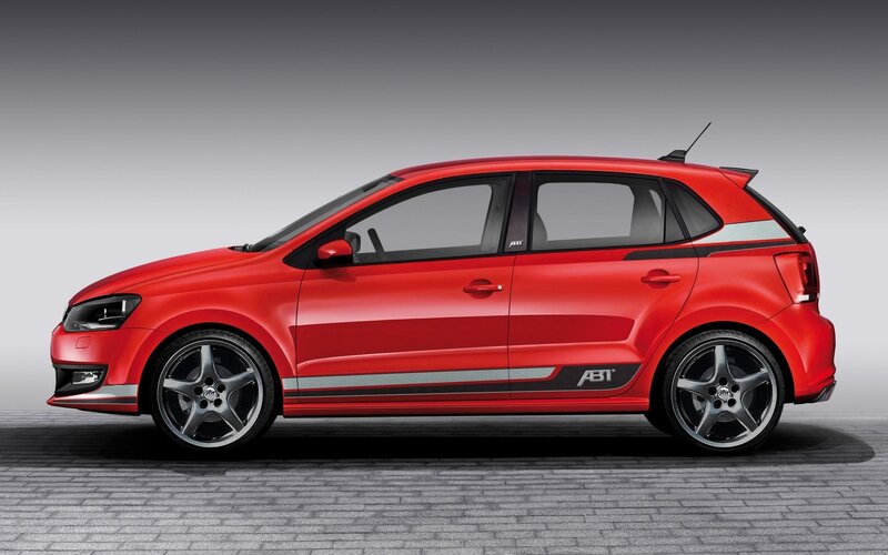 red abt volkswagen polo