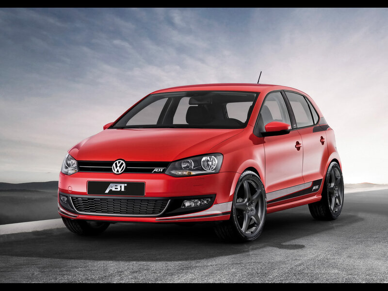 Red ABT Volkswagen Polo — Dramatic