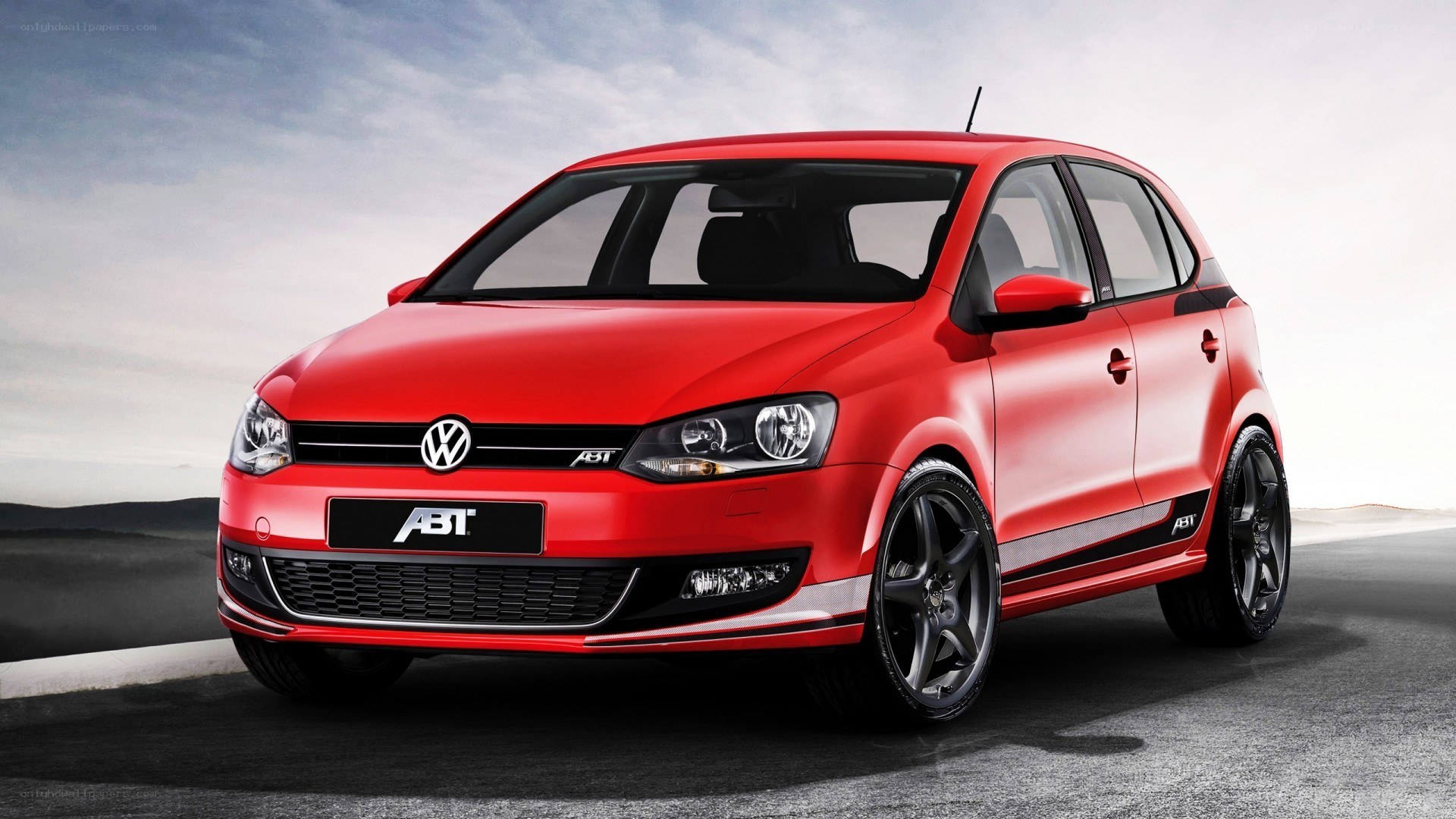 Red ABT Volkswagen Polo