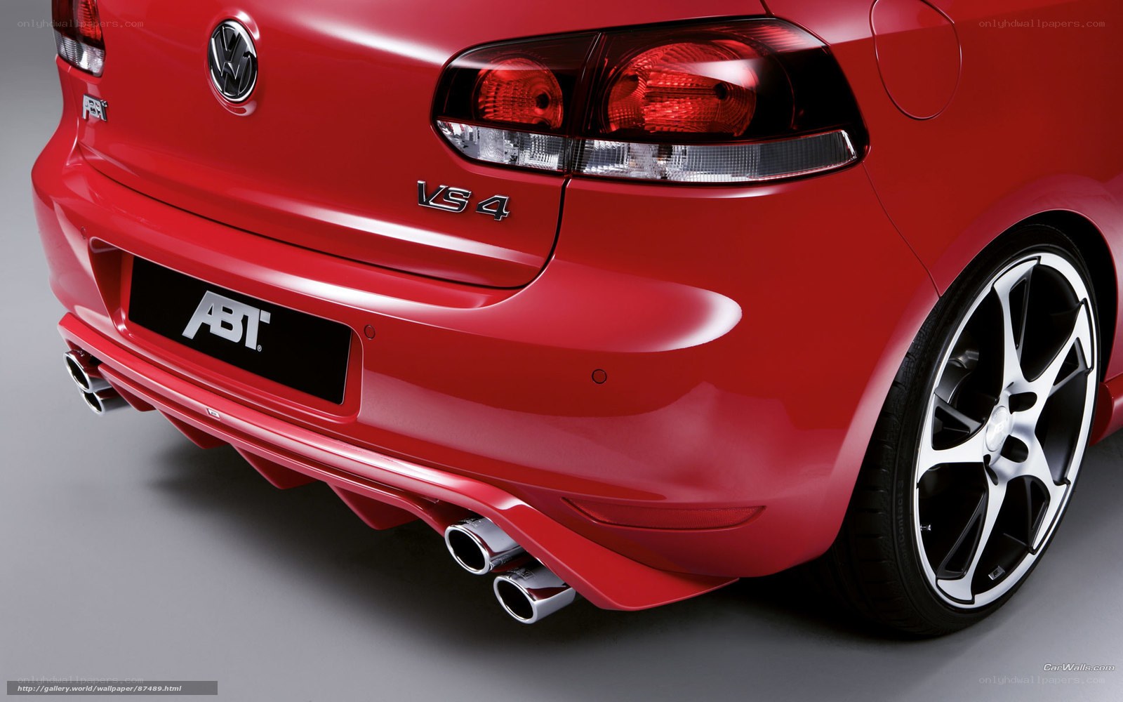 Red ABT VS4 car rear view