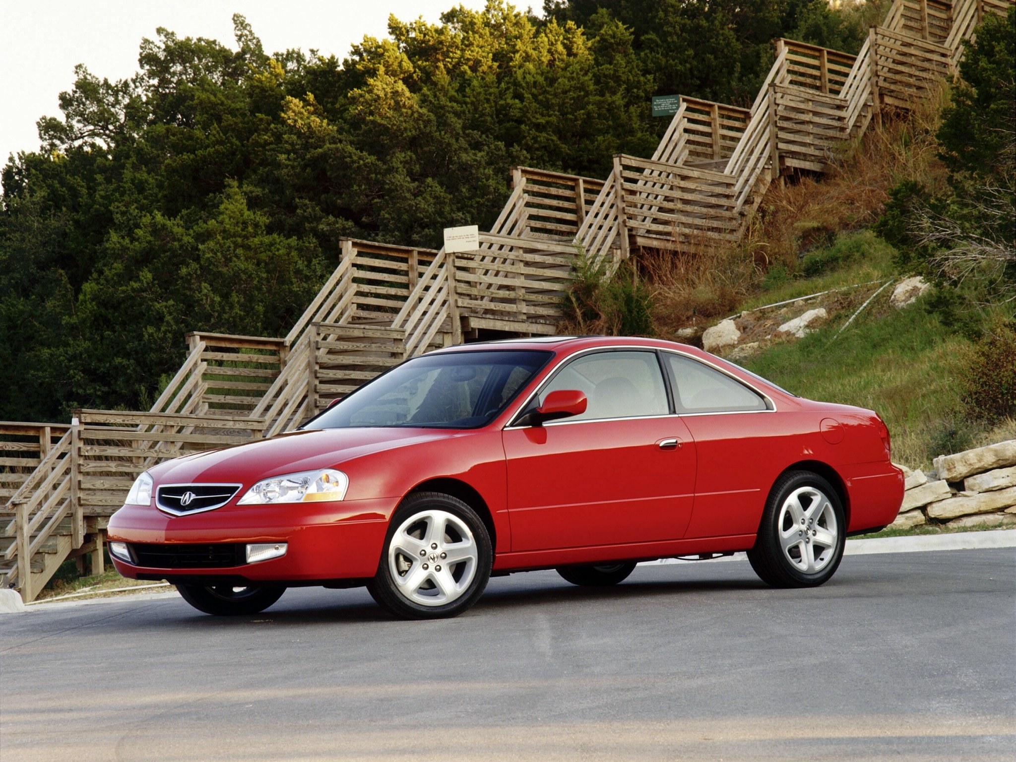Red Acura CL Coupe