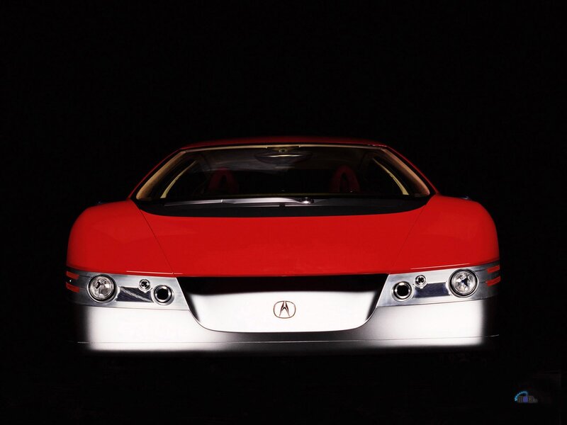 red Acura concept car