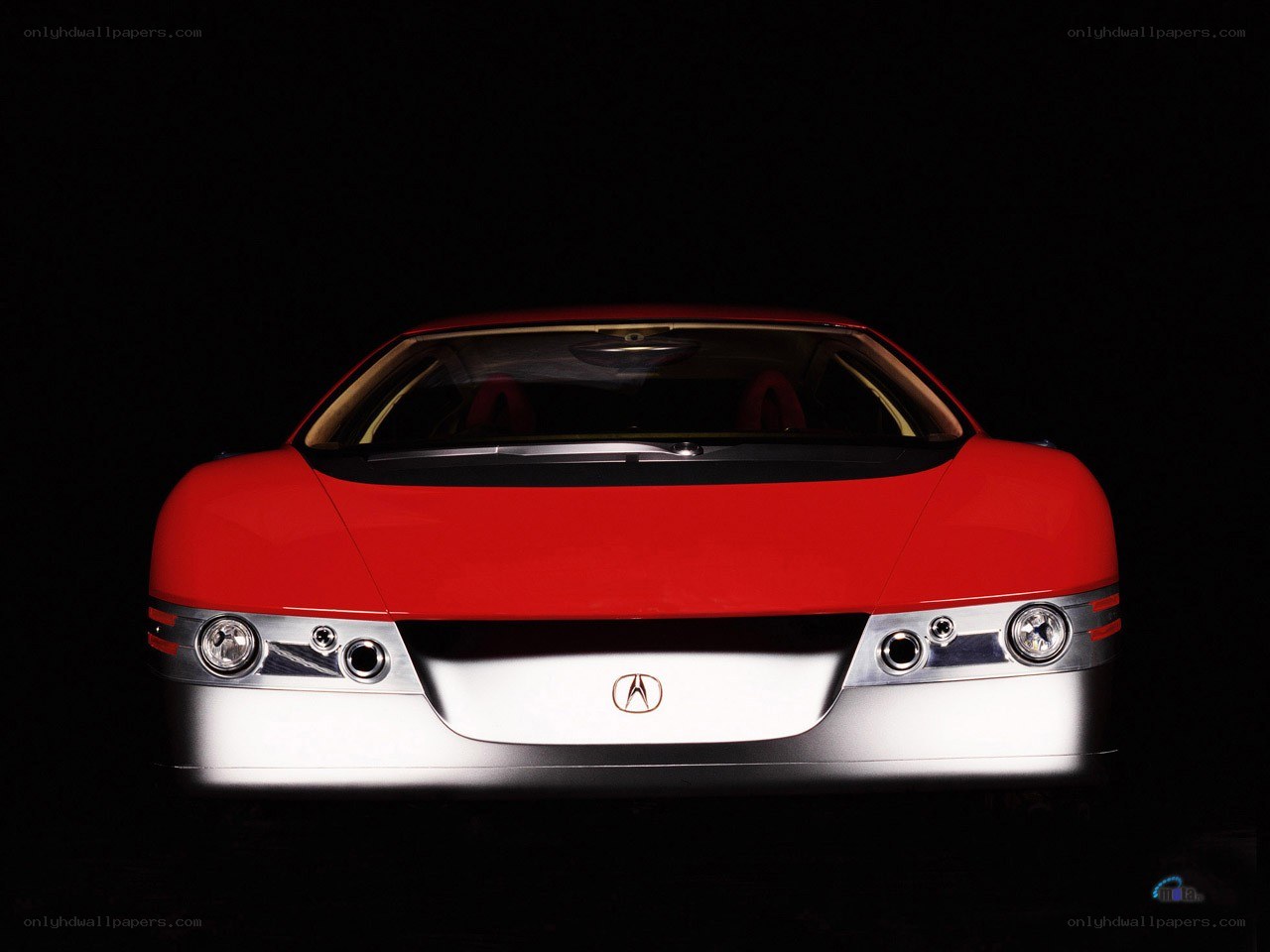 red Acura concept car
