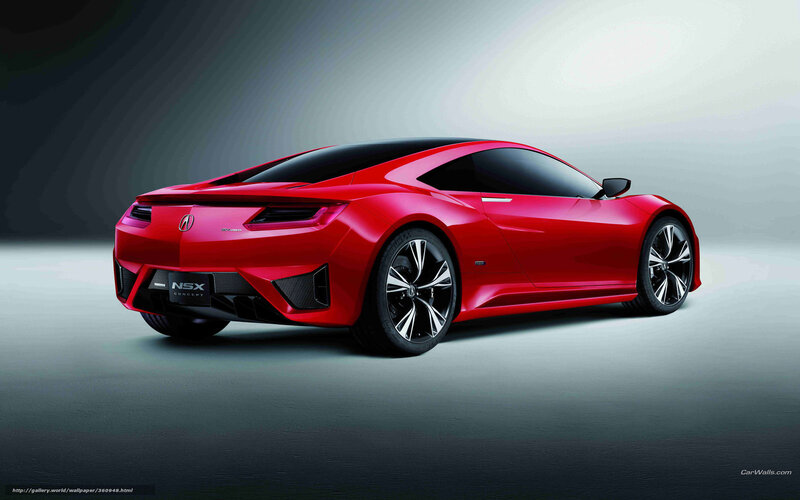 Red Acura NSX Concept car