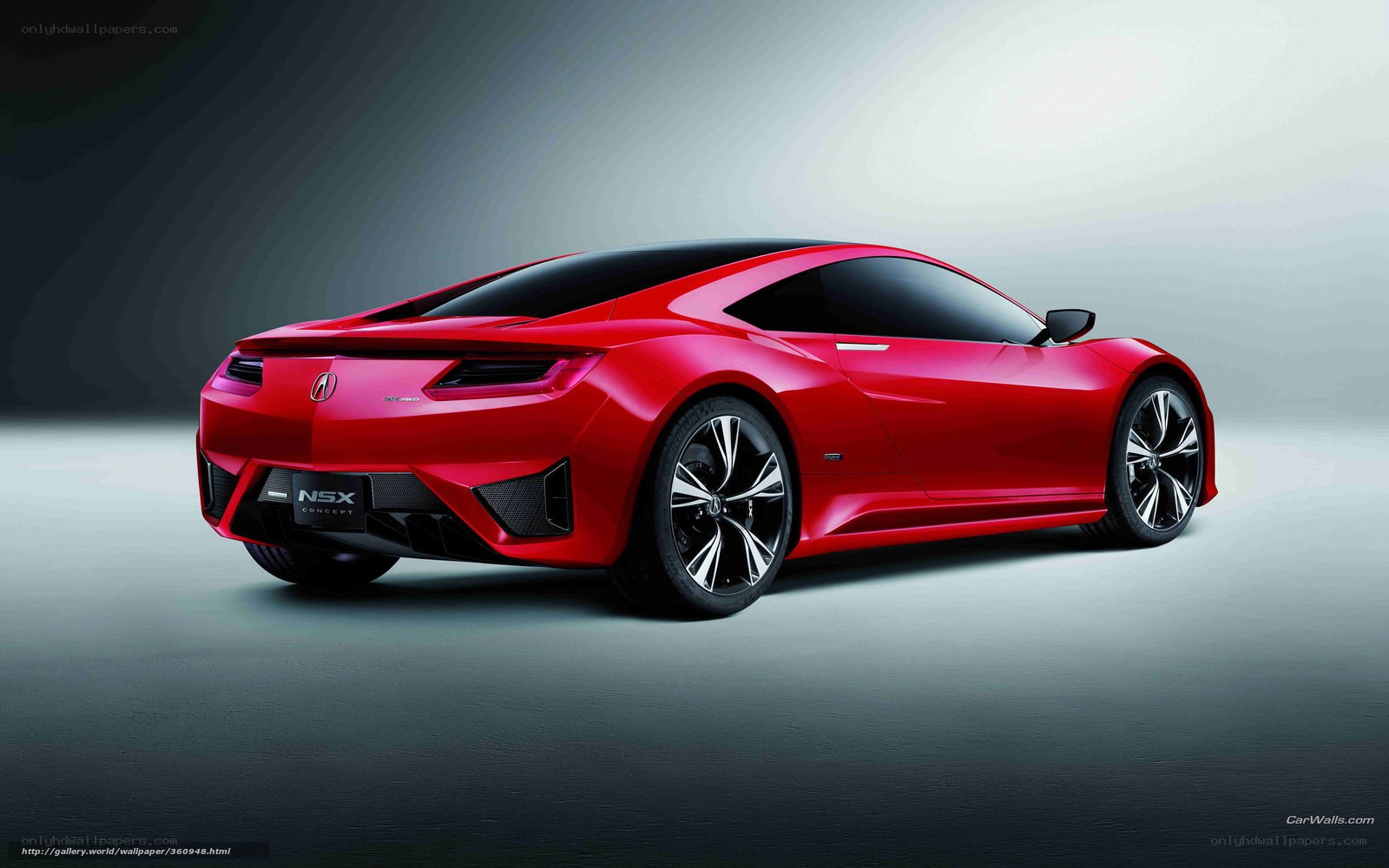 Red Acura NSX Concept car