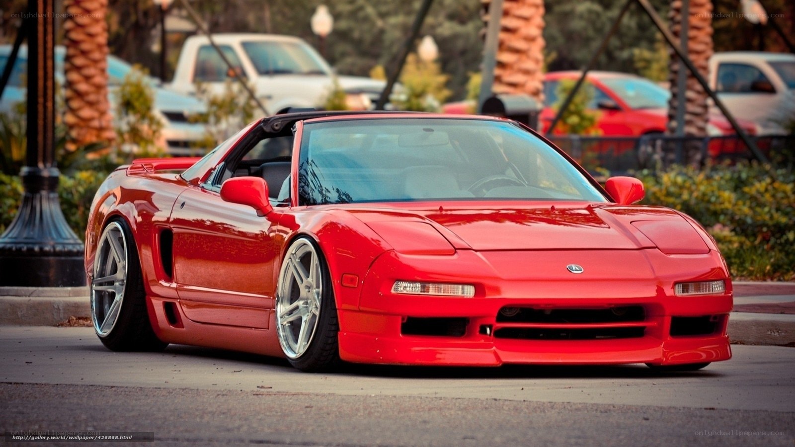 Red Acura NSX sports car