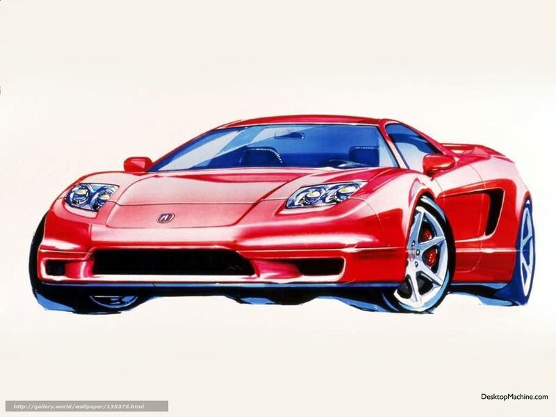 Red Acura NSX sports car