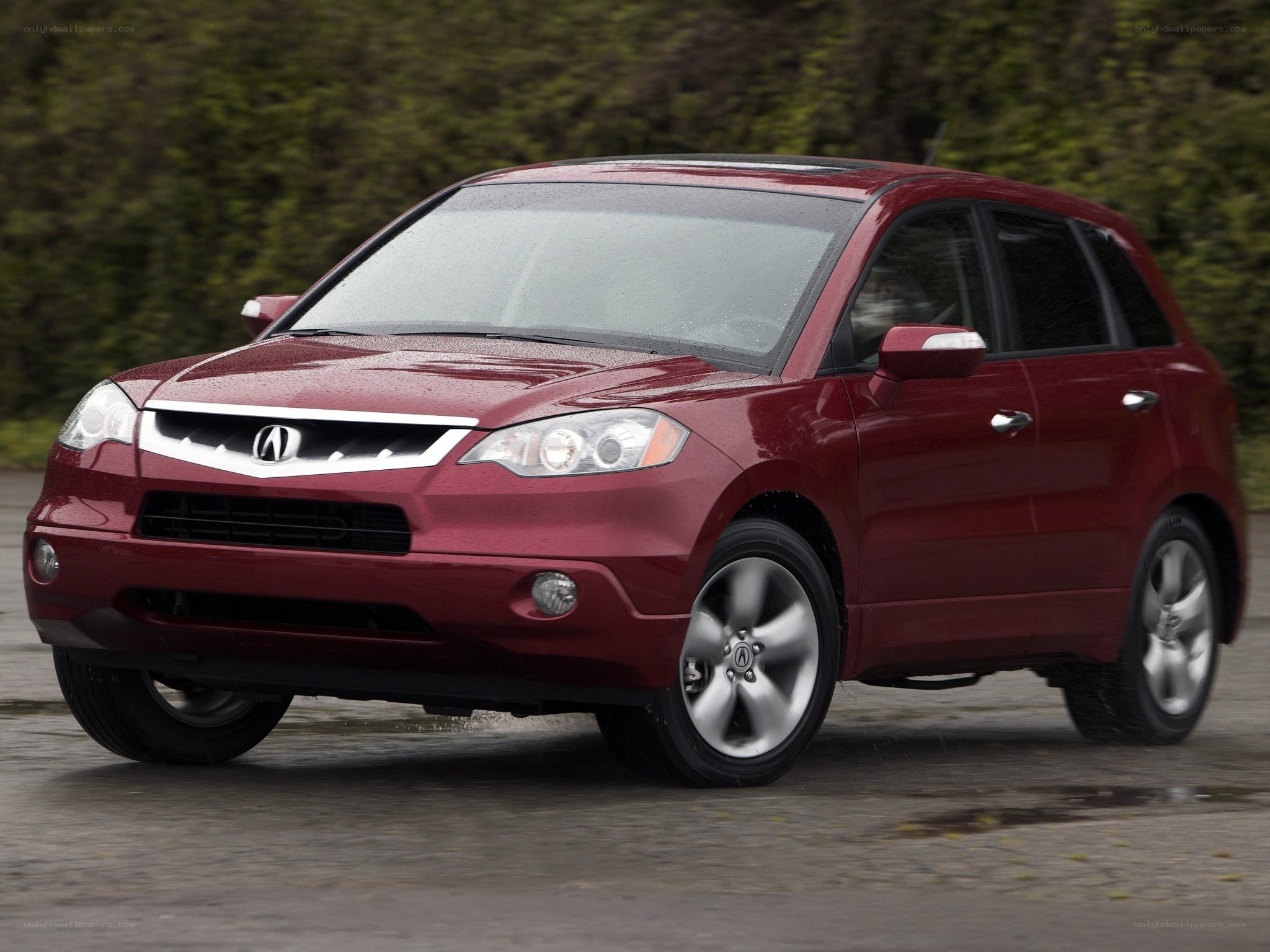 red acura rdx suv