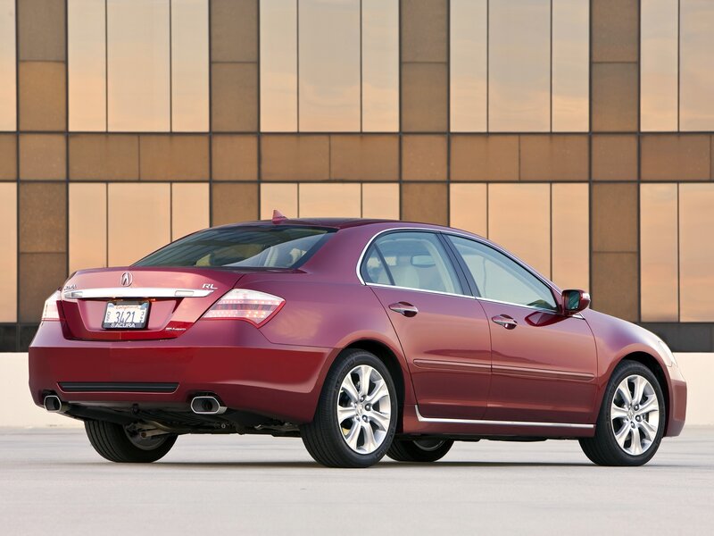 Red Acura Rl Sedan — Maroon