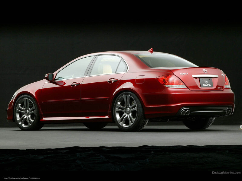 Red Acura RL sedan