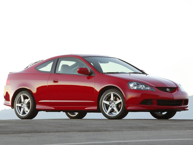 Red Acura RSX Coupe — Neutral, Afternoon