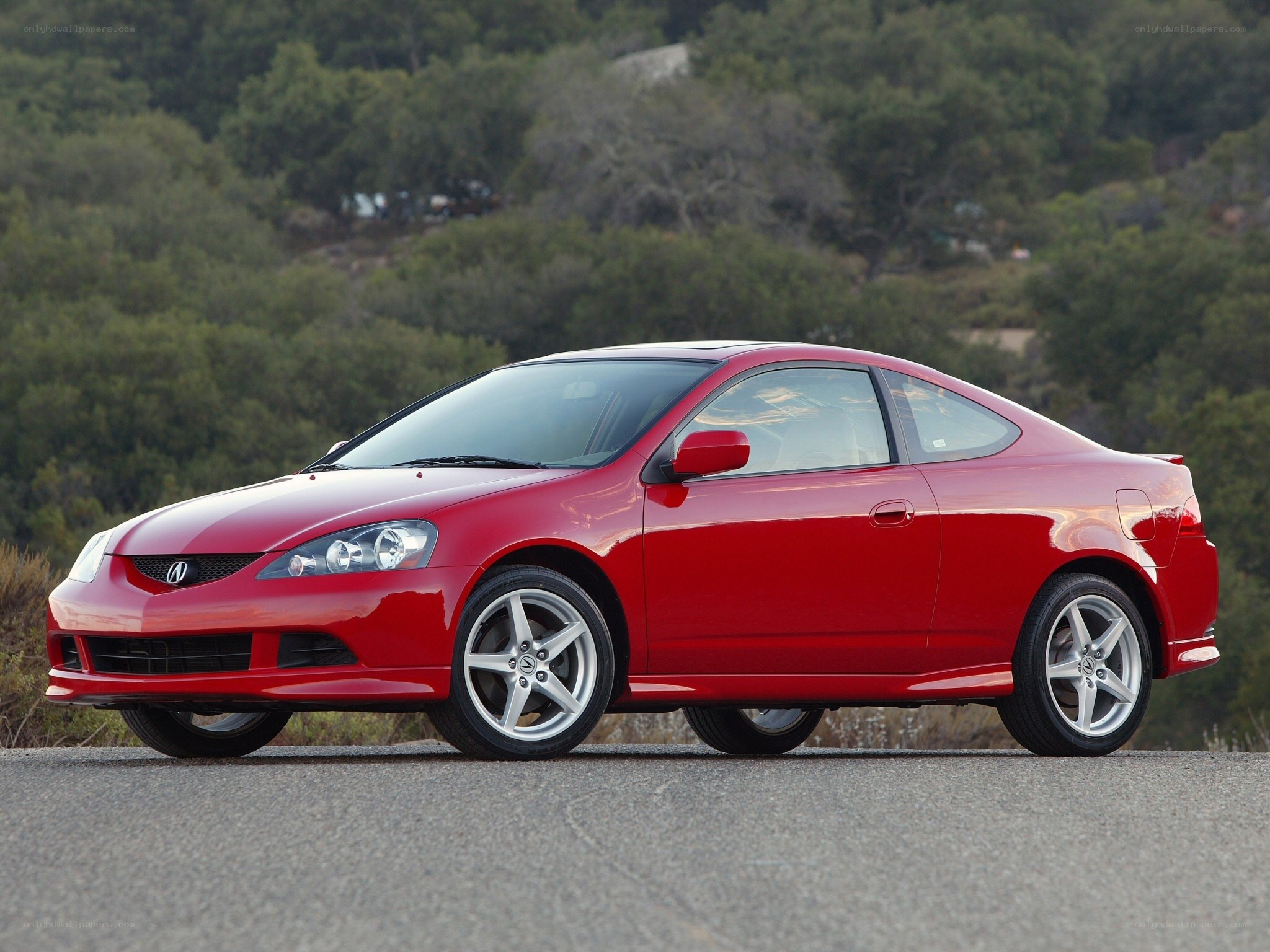 red acura rsx coupe
