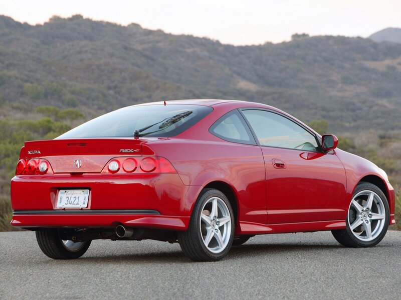 Red Acura RSX-S coupe
