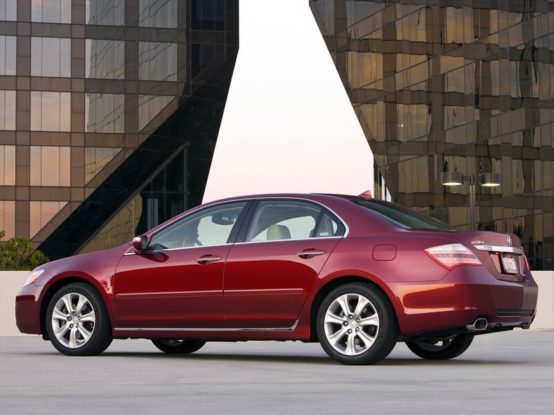 Red Acura Sedan — Modern