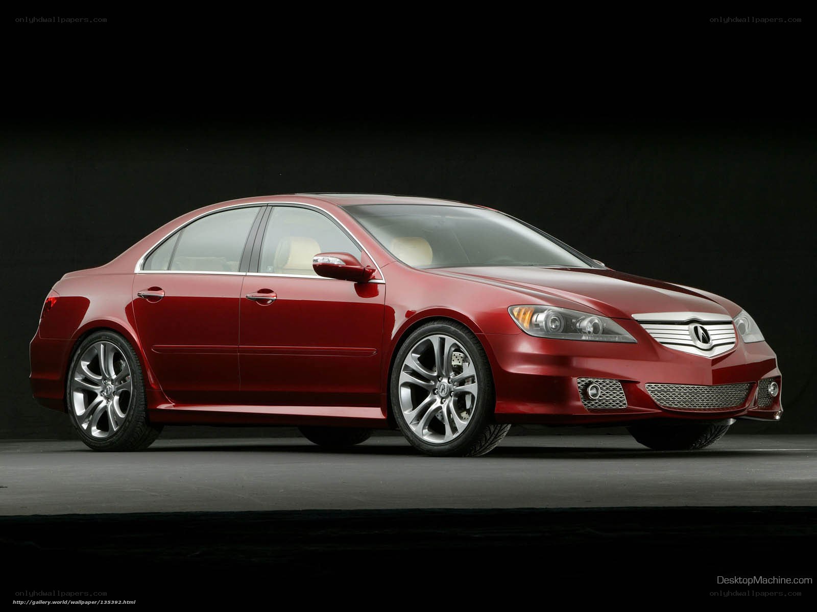 red acura sedan