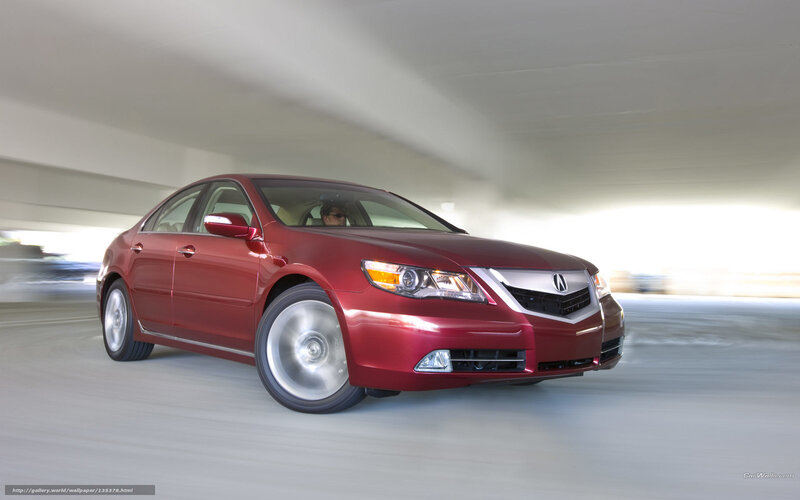 Red Acura TL Sedan — Dynamic, Photograph