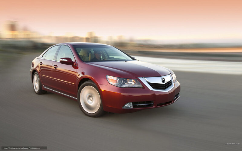Red Acura TL Sedan — Dynamic