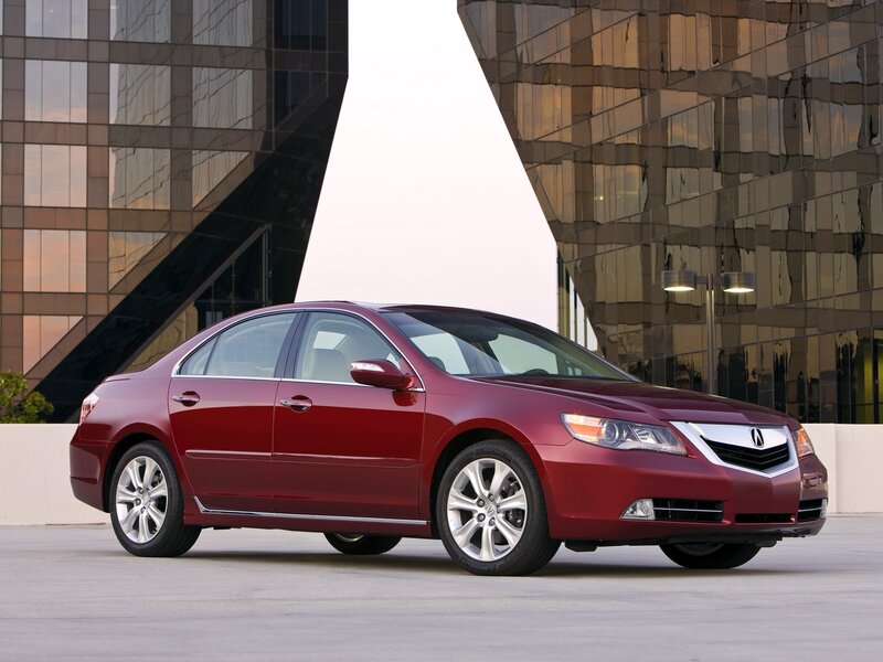 Red Acura TL Sedan — Maroon