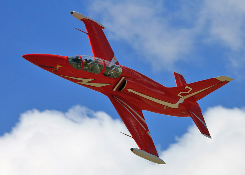 Red Aerobatic Jet