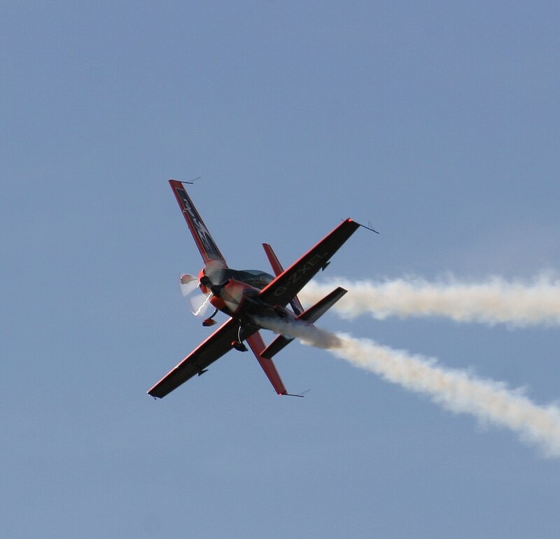 Red Aerobatic Plane — Blue