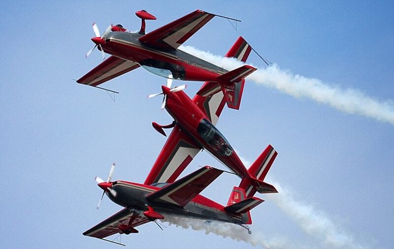 Red Aerobatic Planes — Dynamic