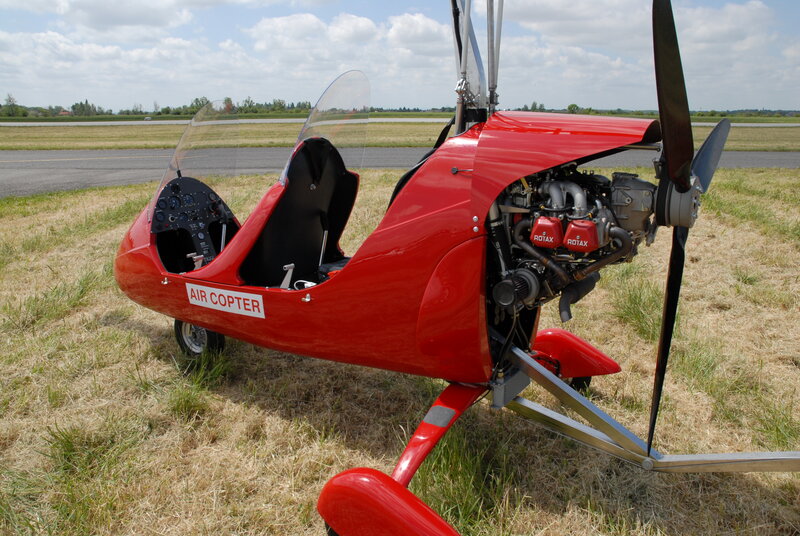 Red Air Copter on grass