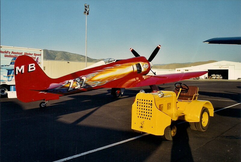 Red Airplane on Tarmac