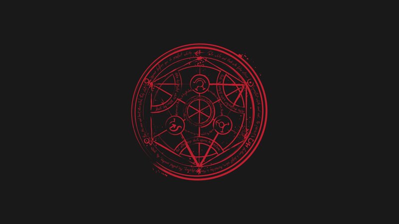 Red Alchemy Circle — Black