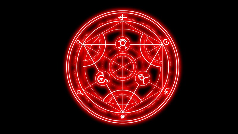 red alchemy circle