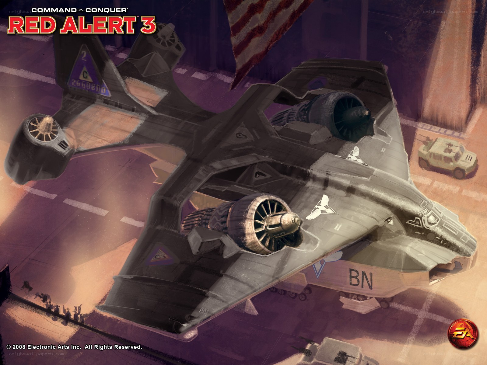 Red Alert 3 aircraft artwork
