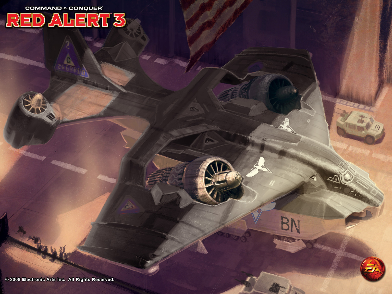 Red Alert 3 aircraft artwork