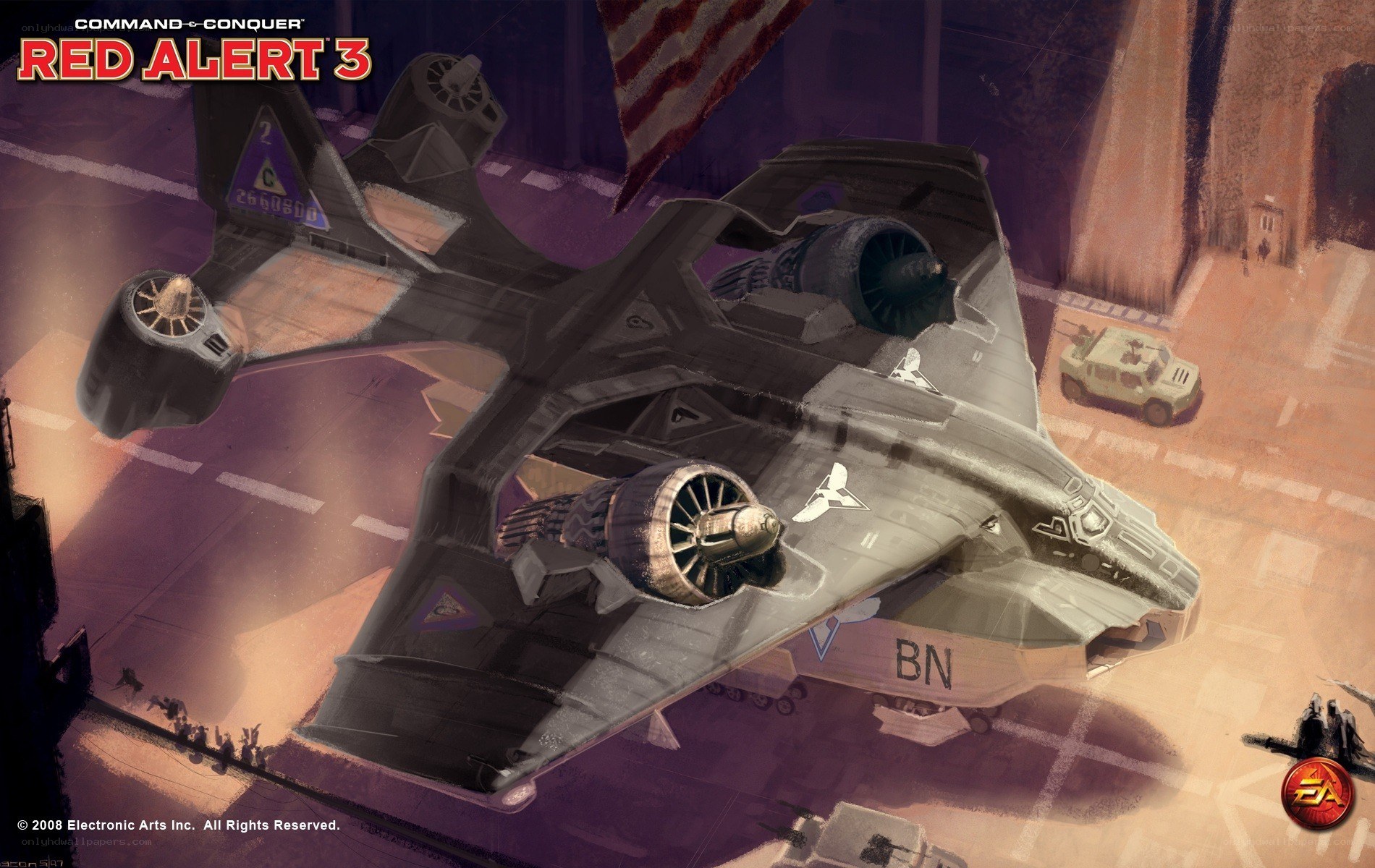 Red Alert 3 aircraft concept art