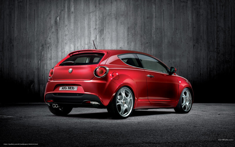 Red Alfa MiTo Car