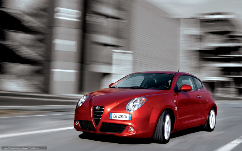 Red Alfa Romeo Car — Dynamic, Photograph