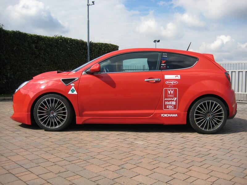Red Alfa Romeo Car — Neutral, Afternoon