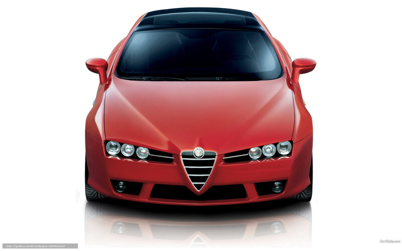 Red Alfa Romeo Car — Neutral, Photograph