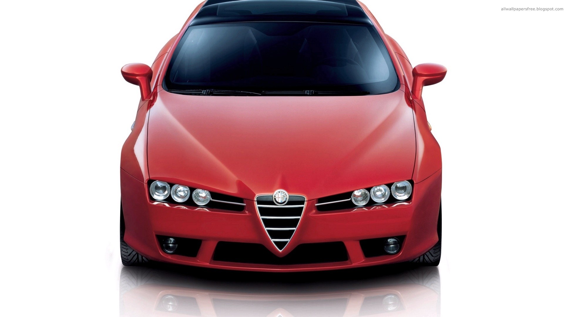 red alfa romeo car