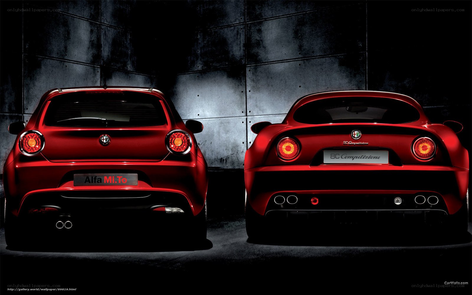 Red Alfa Romeo cars