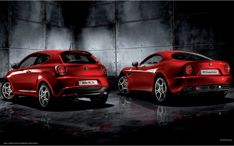 Red Alfa Romeo Cars — Dramatic