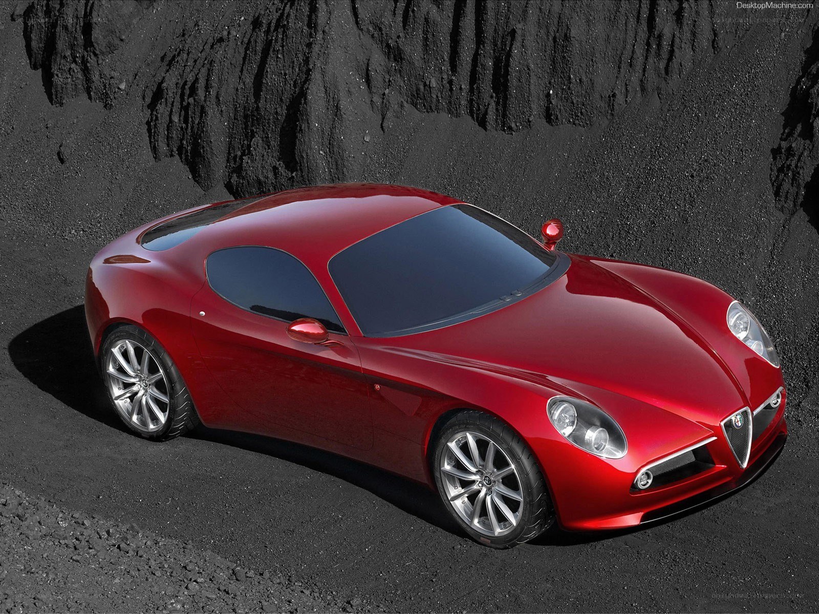 Red Alfa Romeo Concept Car