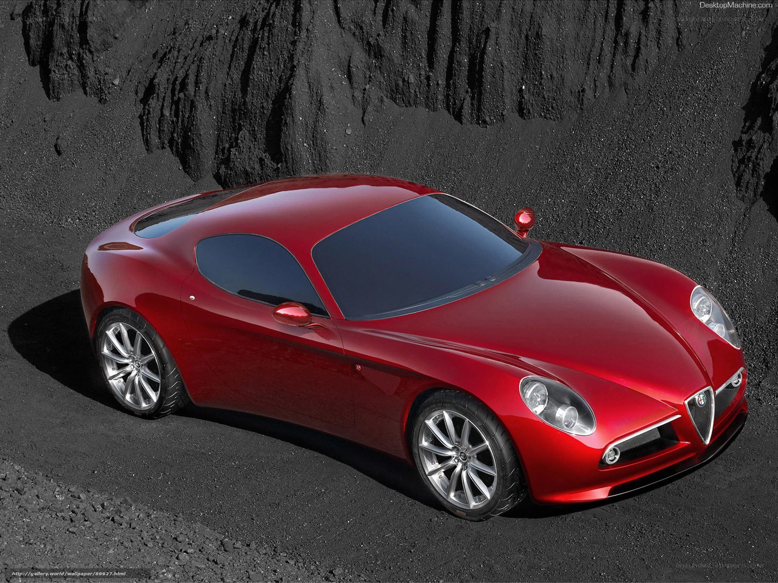 Red Alfa Romeo Concept Car
